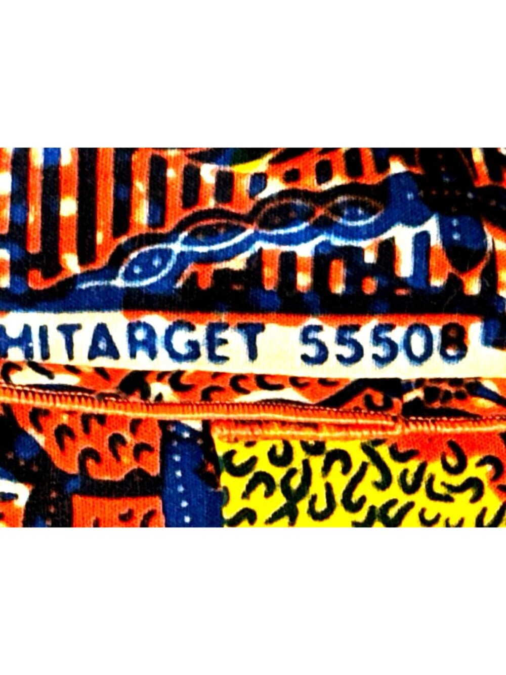 Classy City Chicks 3X Orange Blue African Print Dashiki Tunic Boho Festival Chic - Picture 5 of 10